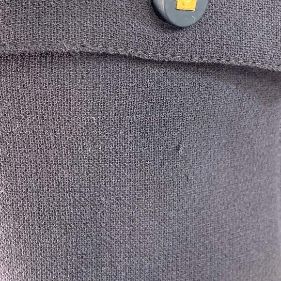 CHANEL Vintage 1996 Size 6 Navy Long Sleeve Below Knee Dress - Picture 8 of 10